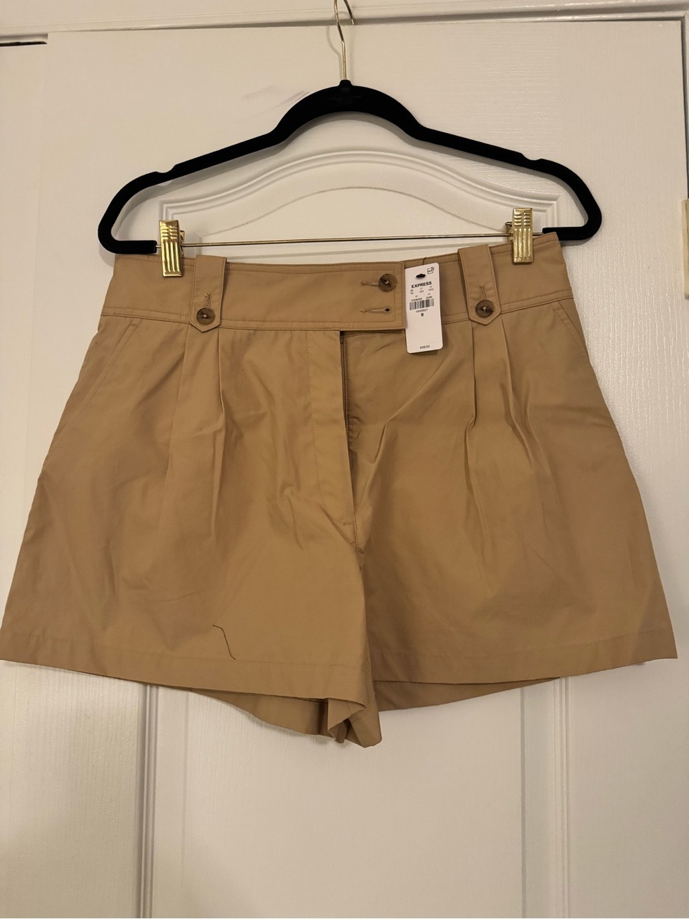 Express High-Waist Women's Shorts in Khaki